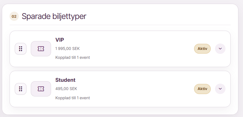 biljettyper